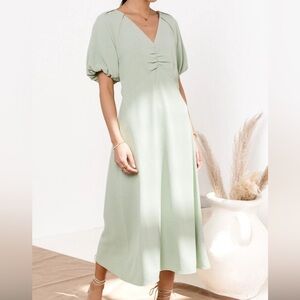Bohme Mint Green Midi Dress